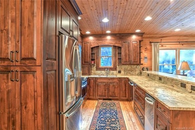 Gourmet Kitchen with beautiful leathered granite c