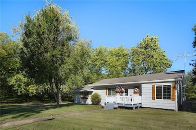 View of front of house with a front lawn