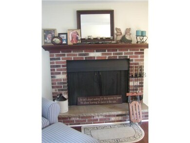 Living Room. Cozy fireplace in living room.