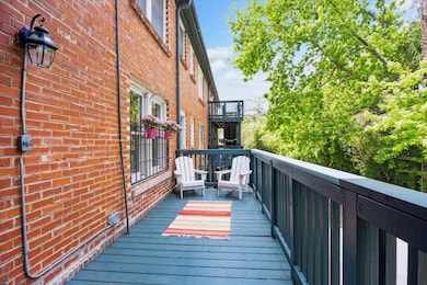 Enjoy the outdoors on your deck off the kitchen. (