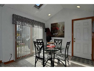 Dining Area. Dining area with sky lite