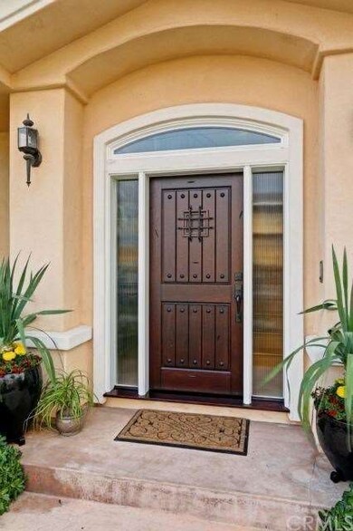 Brand new front door and glass panels. 