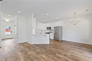 facing front door from family room