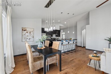 Flexible space dining area