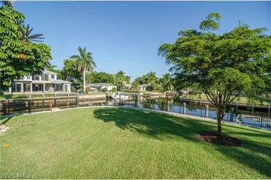 Rear yard and canal view