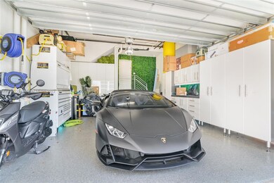Custom finished garage