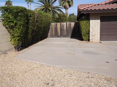 RV gate w/cement slab