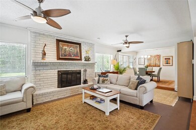 living opens to dining room