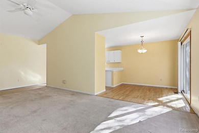 Great room is open to the dining room