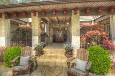 Beautiful Landscaping on Front Porch entry