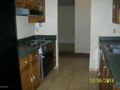 Galley kitchen view 2.