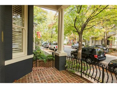 Custom built front porch and steps with architectu