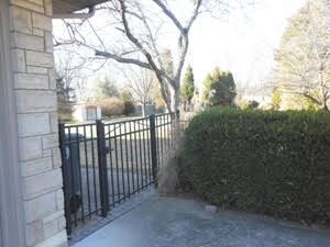 Concrete driveway - gates to the back yard - west 