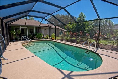 Pool with freshly painted deck