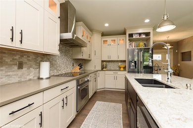 Quartz Countertops, Custom Painted Cabinets and St