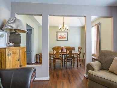Dining Room open and bright.