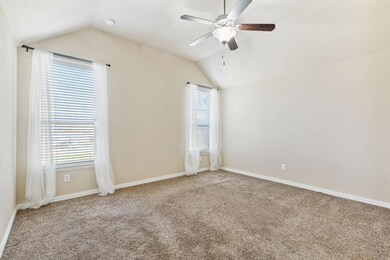 Primary bedroom is large and roomy!