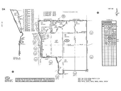 Assessor's Parcel Map for the MJM Ranch