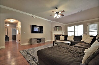 Living Room includes gas log fireplace