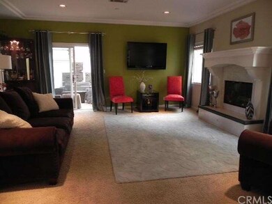 Huge family room with fireplace.  