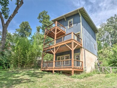 Decking on all levels. Master has it's own deck. What a welcoming urban retreat!