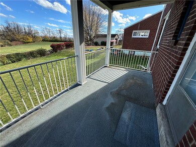 Rear covered porch