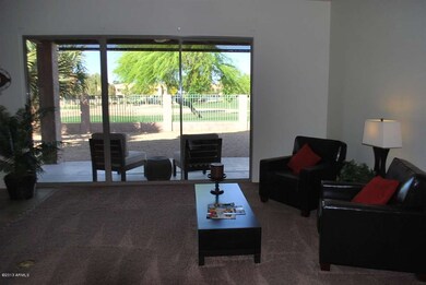 Great room with golf course views