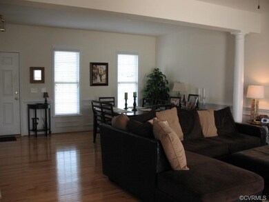 Open Family Room and Dining Area