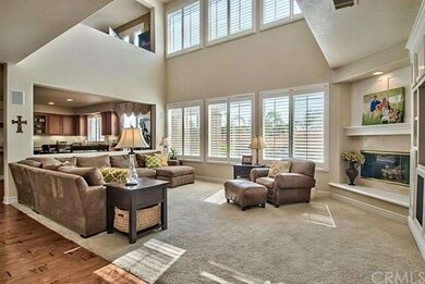 Family Room with Extra Large Fireplace