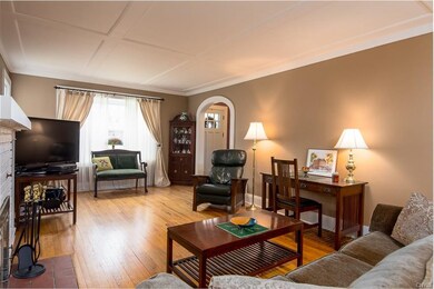 This angle of the living room shows one of the fro