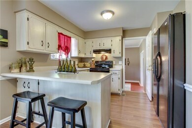 Kitchen 19 x9 includes new black appliances.   Refrigerator is negotiable.