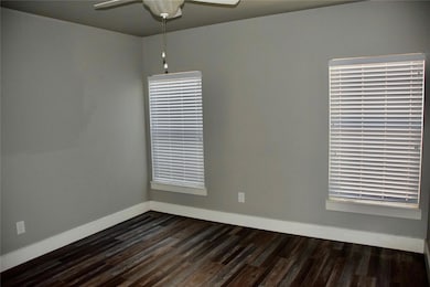 Bedroom LVP floors and ceiling fan!