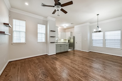 The second floor has hardwood flooring, and a grea