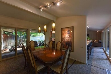 dining room facing kitchen & front dining cour