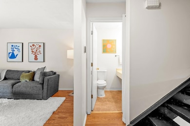 Main level half bath.