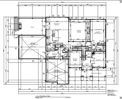 1st Floor Plan with Main Level Guest Bedroom