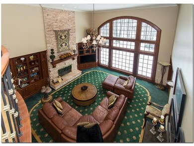 Two Story Great Room with Fireplace, Custom Built-