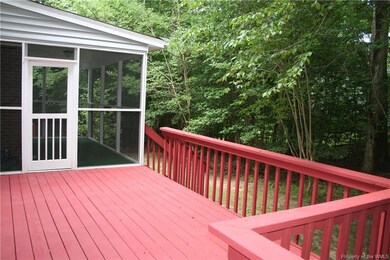 Deck with privacy and screened porch