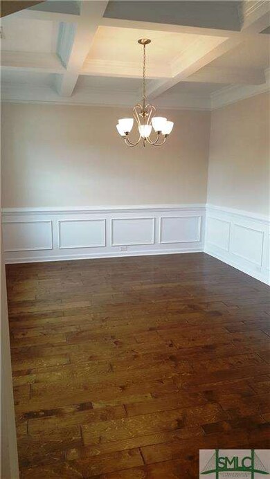 Formal Dining Room with Coffered Ceilings and Judg