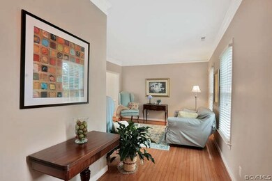 Entry to the living room, light oak  hardwood floo