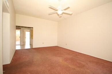 Living room with high ceiling