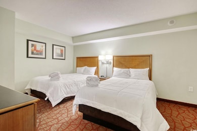 Front bedroom with double beds.