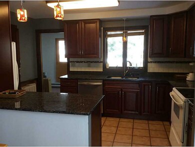 Kitchen. Cherry cabinents.