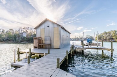 Boat house on Mechams creek.