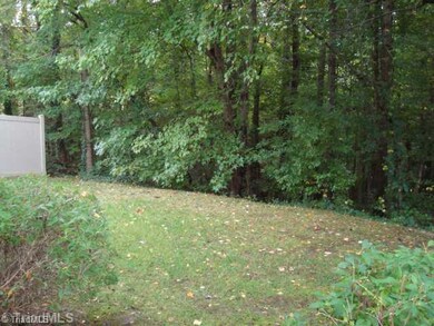 Yard/Garden. Private back yard with a view of the woods.