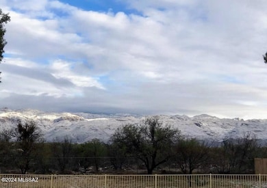 Backyard with snow