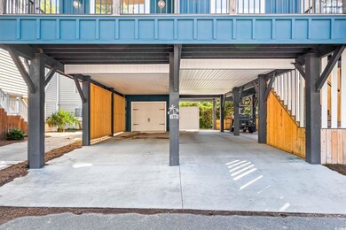 View of car parking with stairs