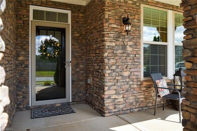 Private covered front door area.