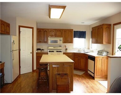 Kitchen. Open to the living room, the center islan