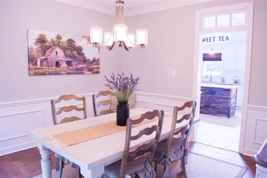 Separate dining room.